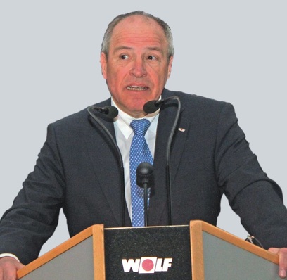 Abb. 1 Alfred Gaffal: „Mit dem Slogan ‚Energiesparen und Klimaschutz serienmäßig‘, ist Wolf auf dem richtigen Weg.“