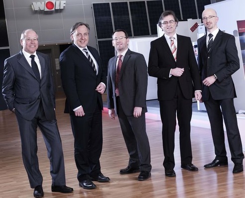 Alfred Gaffal, Bernhard Steppe, Rudolf Meindl, Christian Amann, Gerdewan Jacobs (v.l.). (Quelle: Wolf)