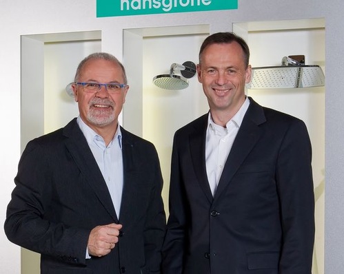 Otto Schinle, Thomas Musial. (Quelle: Hansgrohe)