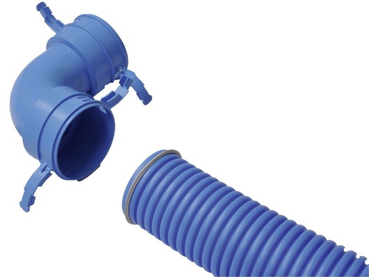 Alpha-InnoTec: Luftverteilsystem mit Schnellverschlüssen.