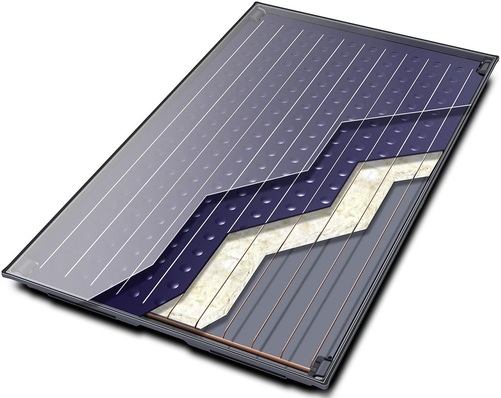 Buderus: Flachkollektor Logasol SKN 4.0 zur solaren Trinkwassererwärmung.