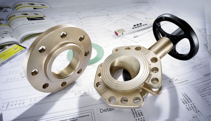 Kemper: Eco-Kompakt Flanschen-Absperrventil Figur 122.