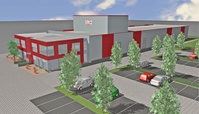 Vorschau auf das neue EmcoEntwicklungszentrum in Lingen.