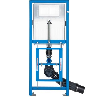 Höhenverstellbares Friaset WC-Modul. Ende 2011 trennt sich Friatec vom Produktprogramm Vorwandtechnik und konzentriert sich auf das Geschäftsfeld Rohrleitungen. (Quelle: Friatec)
