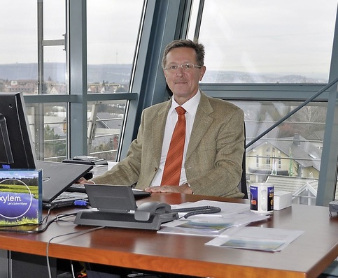 Gerhard Böttle, ­Segmentleiter SHK und Niederlassungsleiter Fellbach der Xylem Water Systems Deutschland GmbH, ist mit dem ehe­maligen Laing-Team in größere Räumlichkeiten nach Fellbach umgezogen.