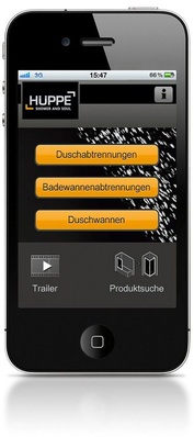 Hüppe: Das gesamte Produkt­sortiment in einer App.