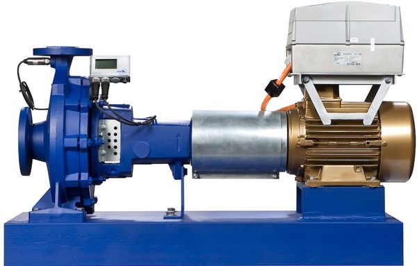 Pumpe mit KSB SuPremE-Motor.