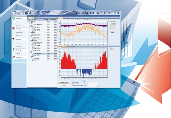 Hottgenroth /ETU: „Gebäudesimulation“ berechnet stundengenau die Heiz- und Kühllast zur optimierten Auslegung der Anlagentechnik.