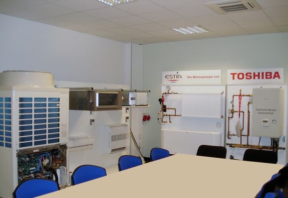 Toshiba-Schulungsraum in Unterschleißheim.