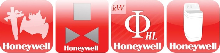 Honeywell: vier Apps als Auslegungshilfe ohne zusätzliche Unterlagen.