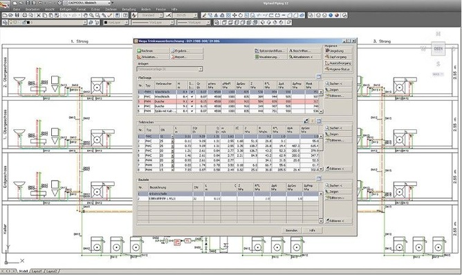 Viega: Dimensionierung der Trinkwasser-Installation nach DIN 1988-300 mit Viptool Engineering.
