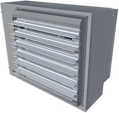 Gas-Luftheizgerät GEA MultiMaxx HG mit Sekundärluftjalousie.