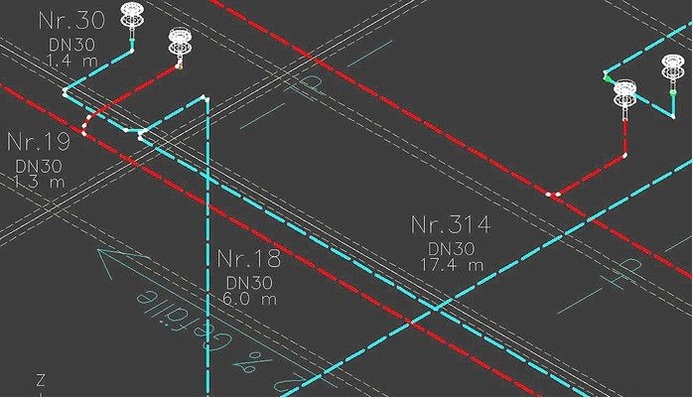 ACO Haustechnik: liNear-Planungs­software „Dach­entwässerung mit Druckströmung“.