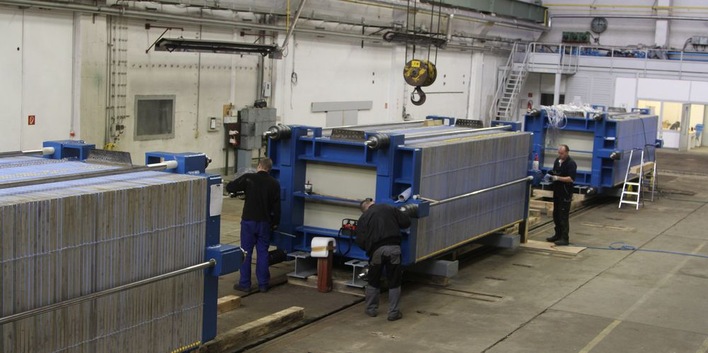 © Enertrag
 Vorserienproduktion von Großelektrolyseuren durch Enertrag HyTec.