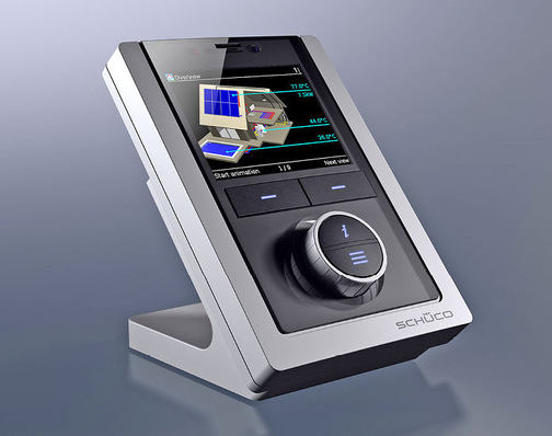 Schüco: ControlPanel ITE mit Standfuß.