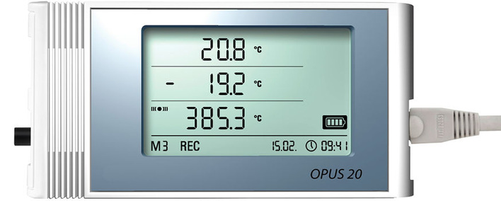Dostmann: Datenlogger Opus 20E mit externen Eingängen.