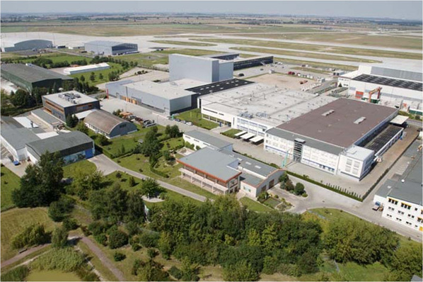 Luftbild vom Standort Schkeuditz der Bitzer Kühlmaschinenbau GmbH.