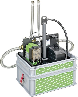 Grünbeck: Dosieranlage MOBIdos zur temporären Desinfektion einer Trinkwasser-Installation.