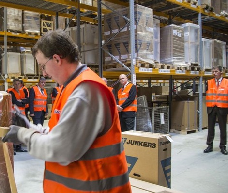 Neues Lager- und Logistikzentrum für Geräte und Zubehör von Junkers.
