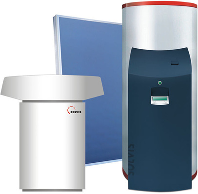 Solvis: Luft/Wasser-Wärmepumpe SolvisVaero mit Solaranlage SolvisCala.