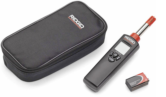 Ridgid: Temperatur- und Feuchtigkeitsmesser micro HM-100.