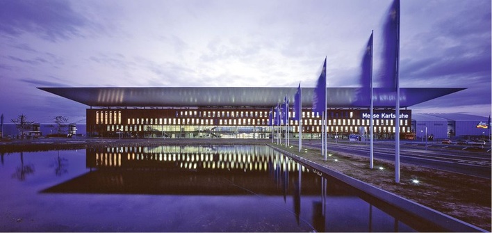 In der Messe Karlsruhe findet im April 2014 erstmals die HallTec — Fachmesse für TGA im Industrie- und Gewerbebau statt.