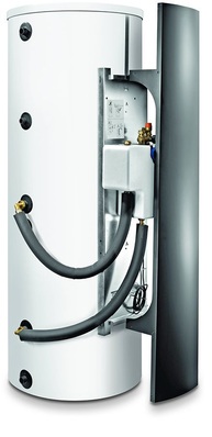 Junkers: Rückseite des Storacell SKE vor der Montage der schwarzen Abdeckung.