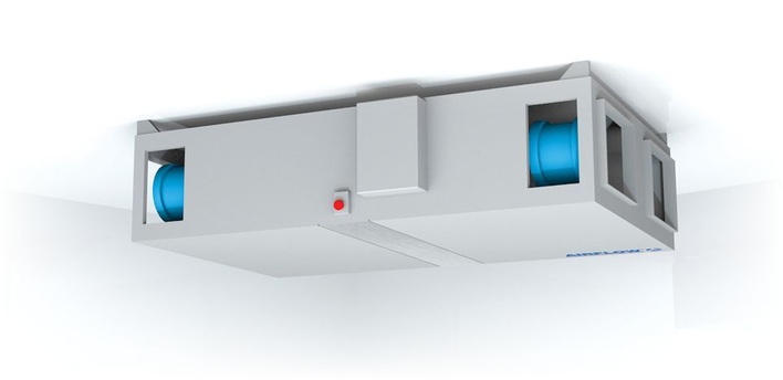 Airflow: Duplex Multi kann stehend, liegend und hängend installiert werden.