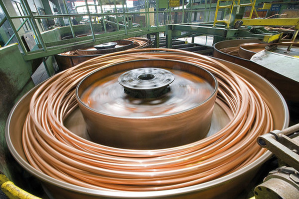 Kupferrohrproduktion in Osnabrück.