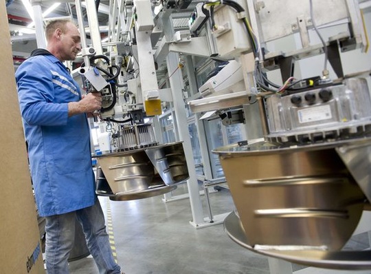 Produktion am ebm-papst-Standort Mulfingen.