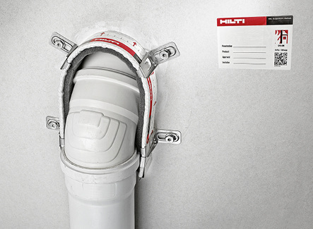 
Hilti: Endlosrohrmanschette CFS-C EL. 
