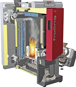 
Fröling: Hackgutkessel T4. 
