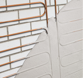 
cuprotherm-Wandheizregister. 
