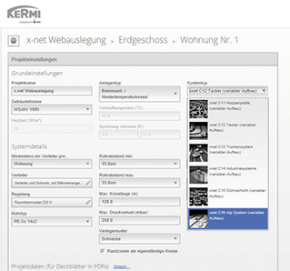 
Kermi: x-net Webauslegung. 
