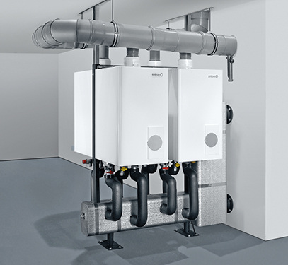 



Brötje: Kaskade mit vier EcoTherm Plus WGB Serie E. 
