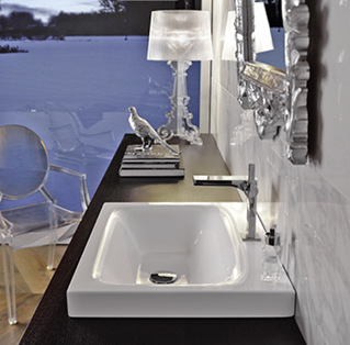 



Bette: BetteLux-Aufsatzwaschtisch. 
