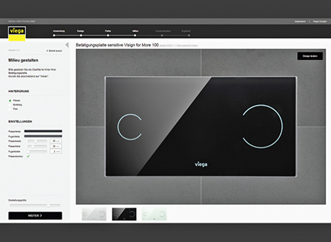 



Viega: Betätigungsplatten-Konfigurator. 
