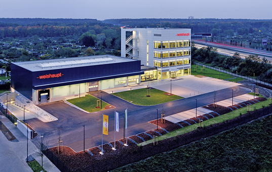 
Die neue Weishaupt-Niederlassung Frankfurt direkt an der A5. 



