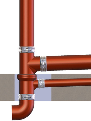 



Düker: SML-Abzweig mit Kurzmuffe. 
