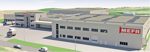 



Mefa: Visualisierung des neuen Produktions- und Logistikzentrums. 
