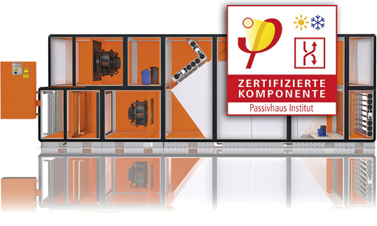 



Menerga: Passivhaus-zertifiziertes RLT-Gerät. 
