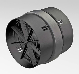 



inVENTer: Reversierventilator mit Doppelleitwerk. 
