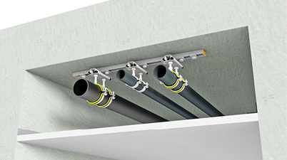 



Müpro: MPR-Systemschienen, Schraubrohrschellen und Schiebeschlitten. 
