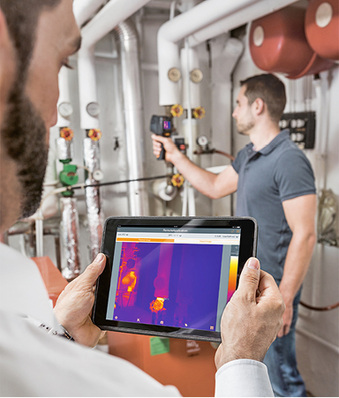 



Testo: IR-Kamera mit App. 
