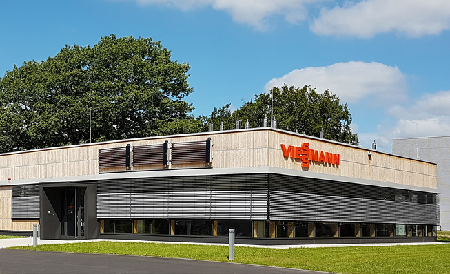 Viessmann-Verkaufsniederlassung in Hamburg.