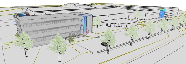 Das neue Büro- und Kantinengebäude von Systemair soll im zweiten Quartal 2018 fertiggestellt werden.