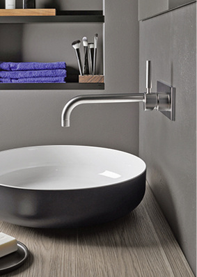 



Alape: Bicolor-Aufsatzbecken. 
