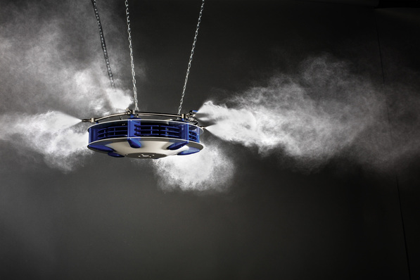 Fein zerstäubendes Hochdruck-Luftbefeuchter-Modul.