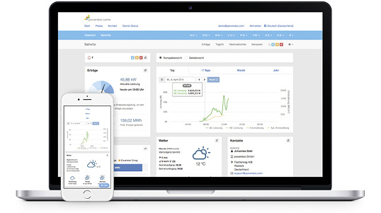 



Steca: sunCloud-Portal. 
