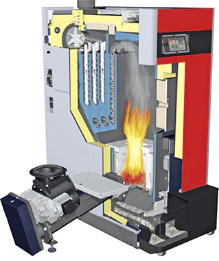 



Fröling: Hackschnitzel-Heizkessel T4e. 
